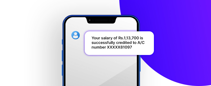 Salary Received Message